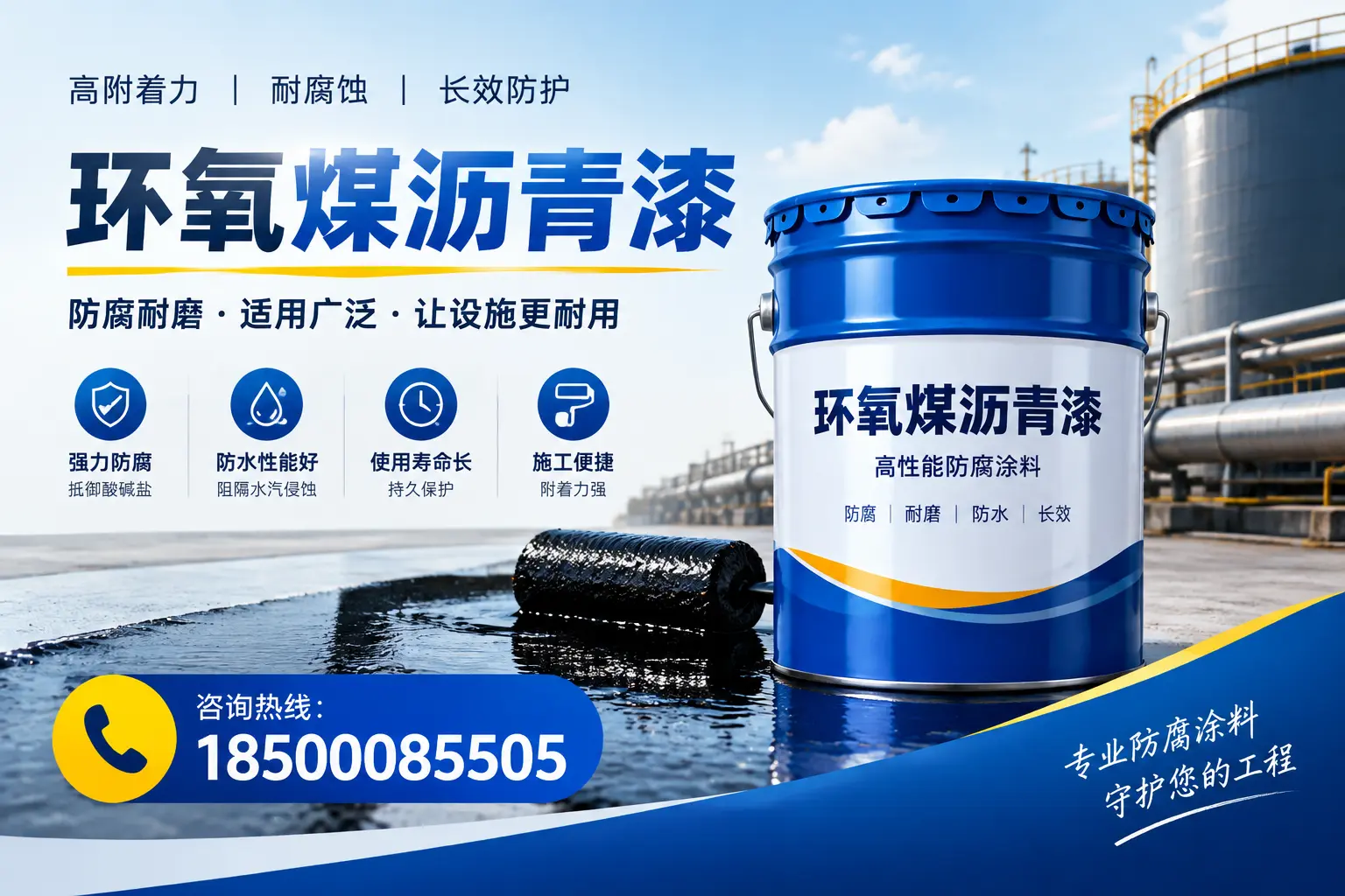 环氧煤沥青漆与其他涂料的对比分析,助力威海企业决策